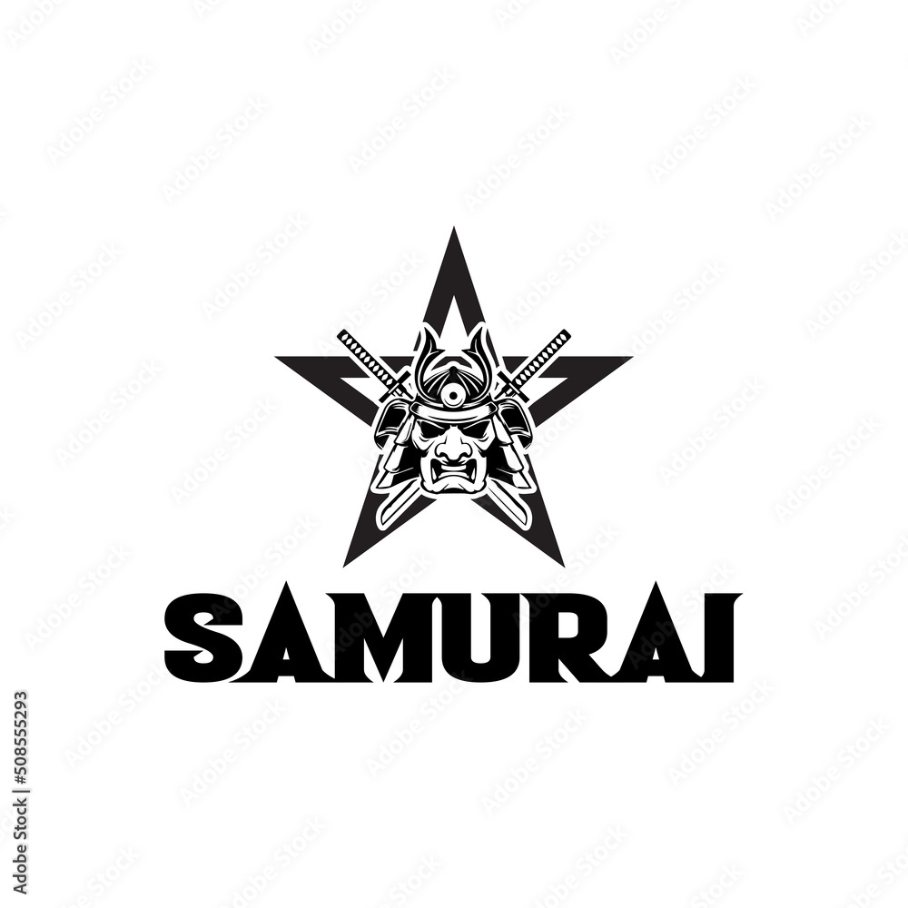 Obraz premium PENTAGRAM DEVIL WARRIOR LOGO DESIGN TEMPLET