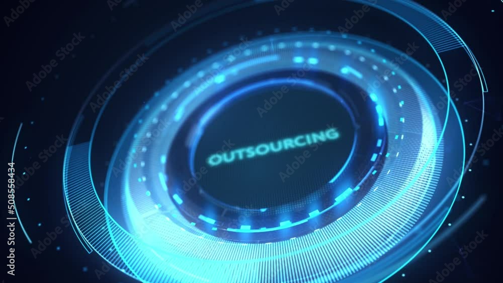 Business, Technology, Internet and network concept. Outsourcing Human Resources. Business, Technology, Internet and network concept. Outsourcing Human Resources.