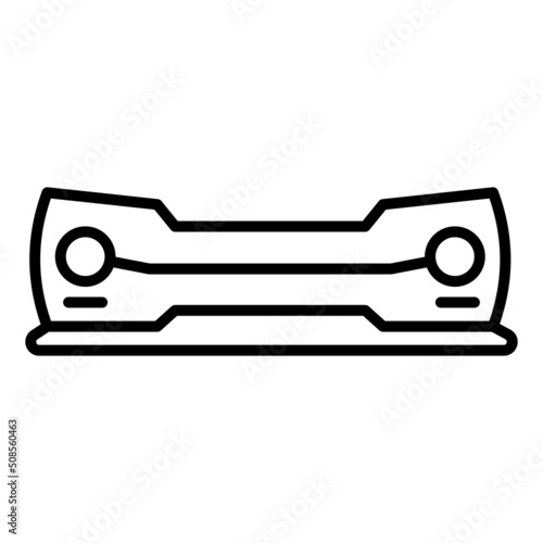 car bumper icon on transparent background
