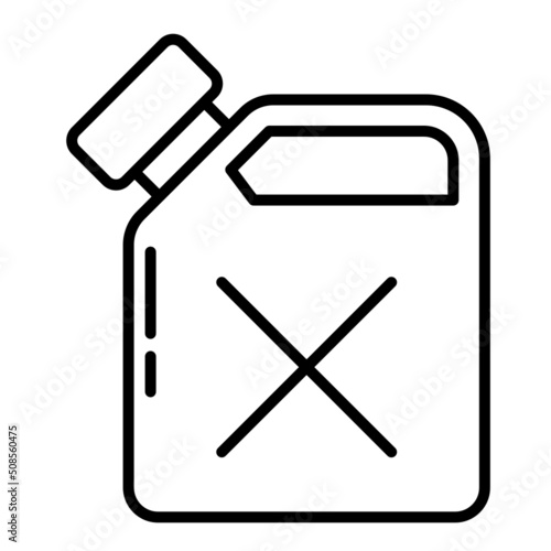 petrol and jerrycan icon on transparent background