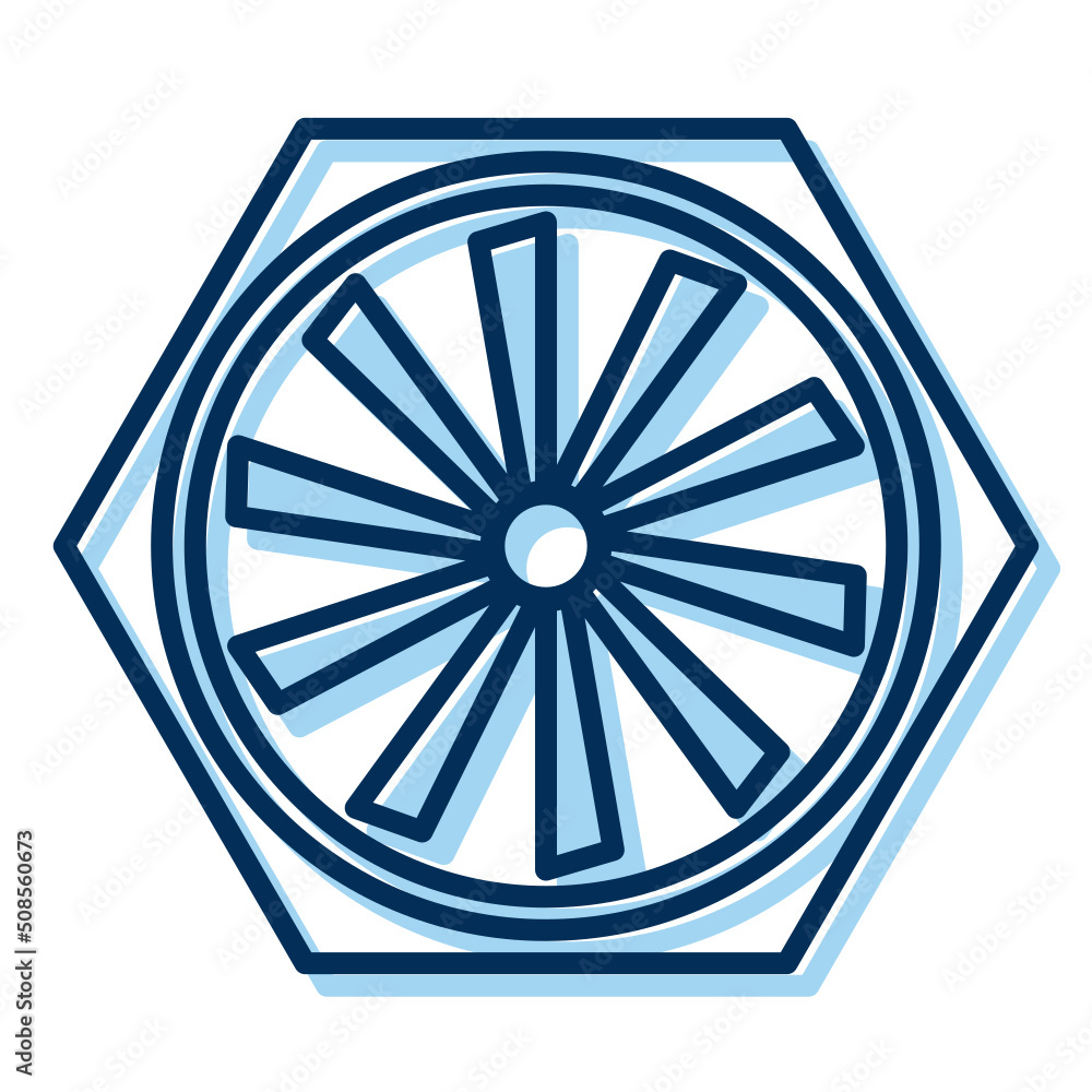 Obraz premium car fan icon on transparent background