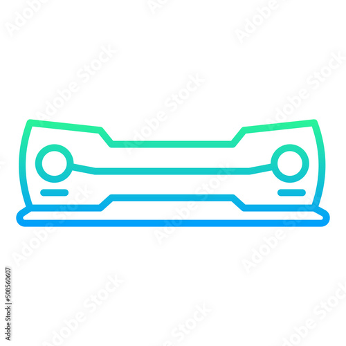 car bumper icon on transparent background