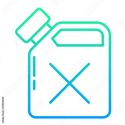 petrol and jerrycan icon on transparent background