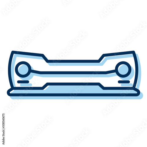 car bumper icon on transparent background