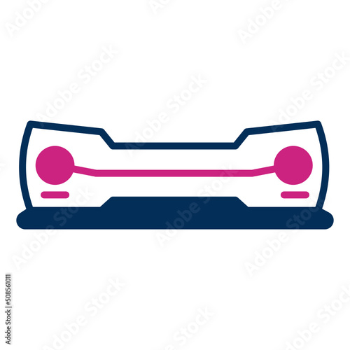 car bumper icon on transparent background