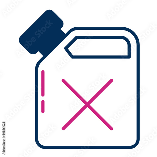 petrol and jerrycan icon on transparent background