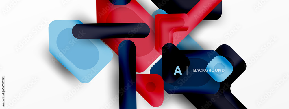 Colorful geometric shapes lines, squares and triangles. Abstract background for wallpaper, banner or landing page Colorful geometric shapes lines, squares and triangles. Abstract background for wallpaper, banner or landing page
