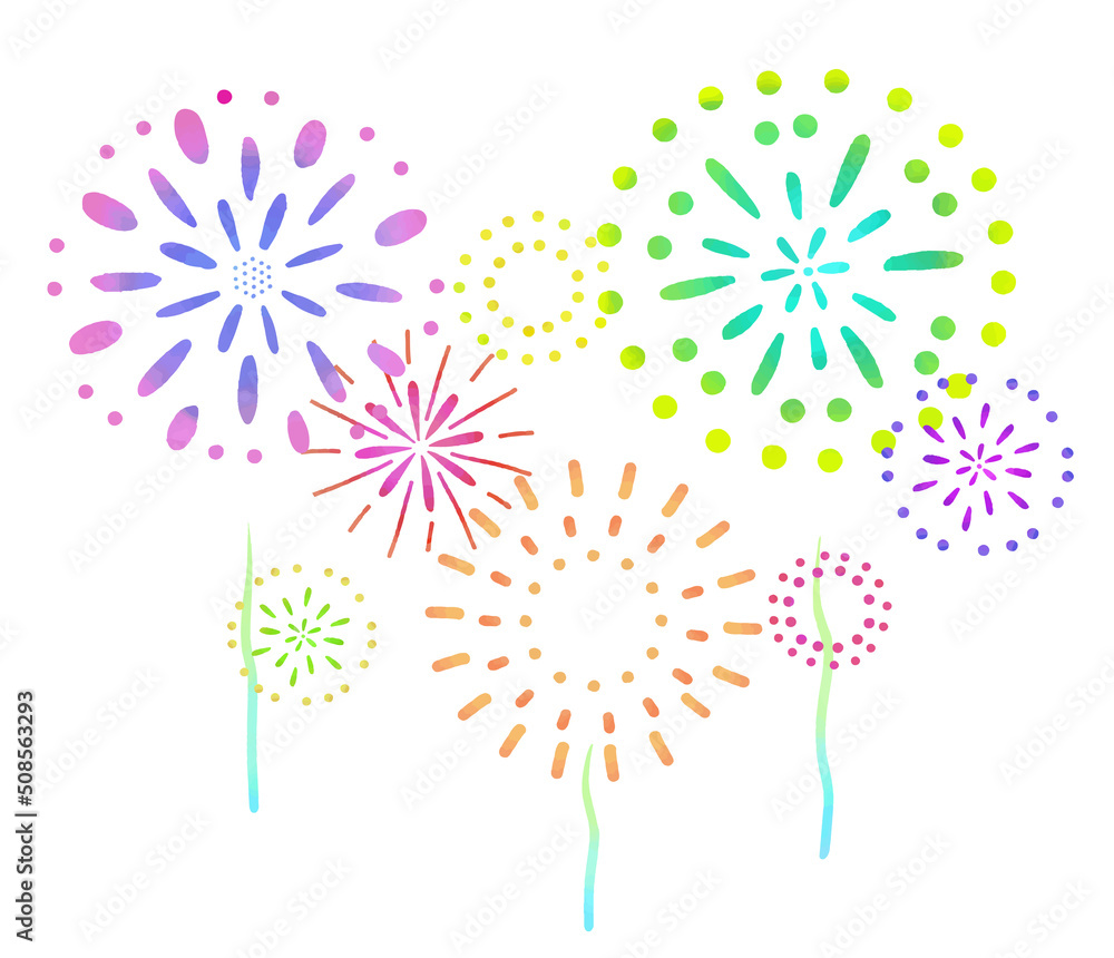 打ち上げ花火のイラスト Stock Vector Adobe Stock