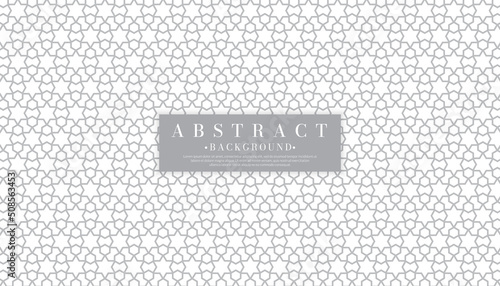 Arabic pattern seamless background. Geometric Muslim ornament white backdrop.Vector illustration of Islamic texture.