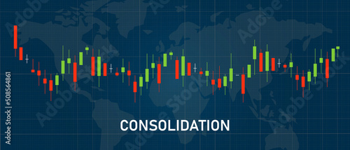 consolidation candle stick pattern in stock market exchange indicator of resistance technical analysis