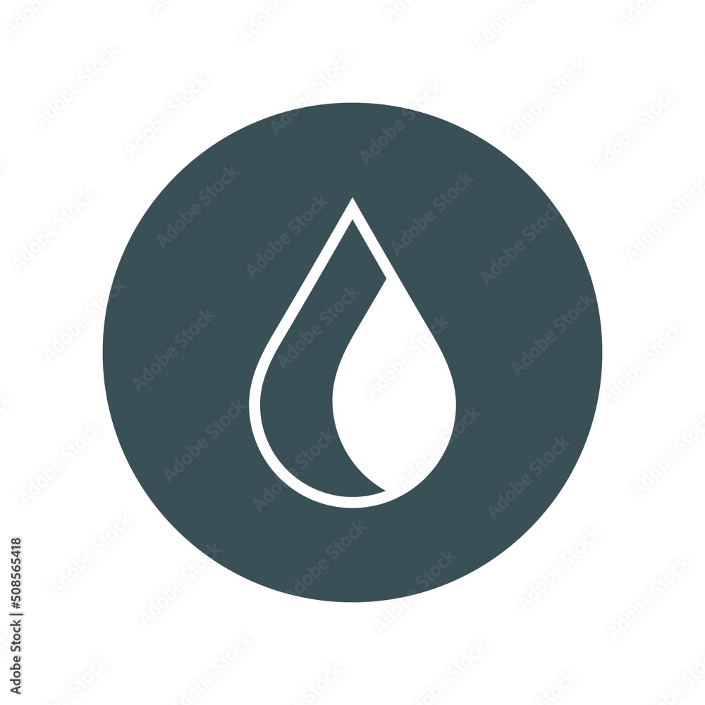 Water drop droplet raindrop icon illustration cut Water drop droplet raindrop icon illustration cut