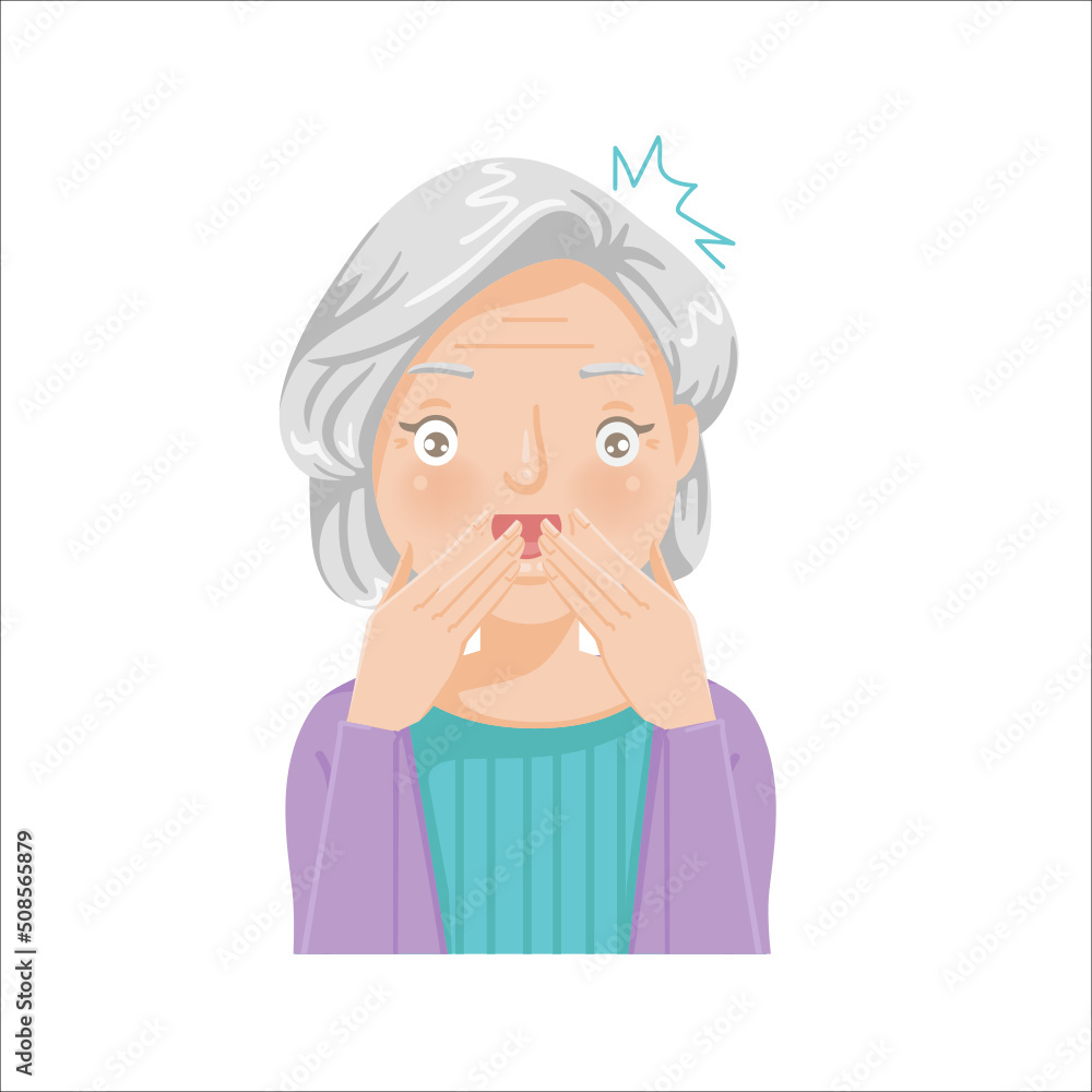 cartoon portrait of an elderly woman cartoon portrait of an elderly woman