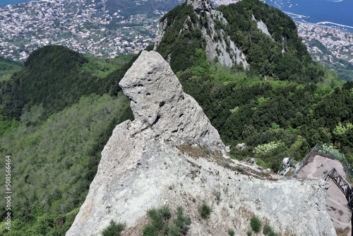 Serrara Fontana - Scultura in tufo dalla cima del Monte Epomeo photo