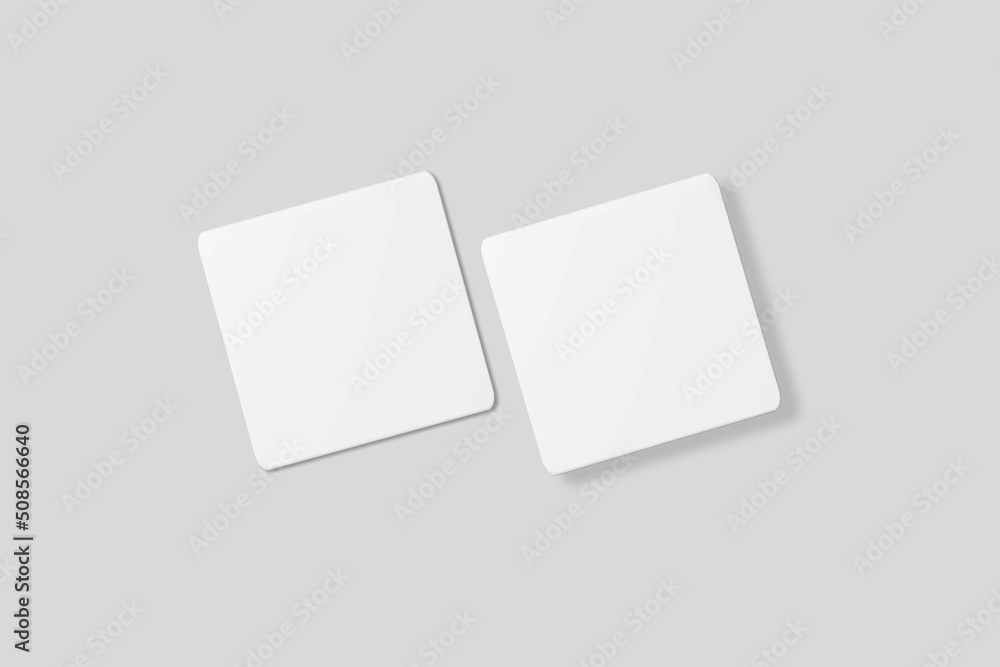 Blank square business card for mockup. 3D Render.
Blank square business card for mockup. 3D Render.