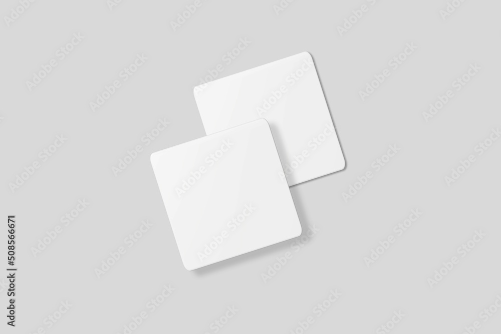 Blank square business card for mockup. 3D Render.
Blank square business card for mockup. 3D Render.