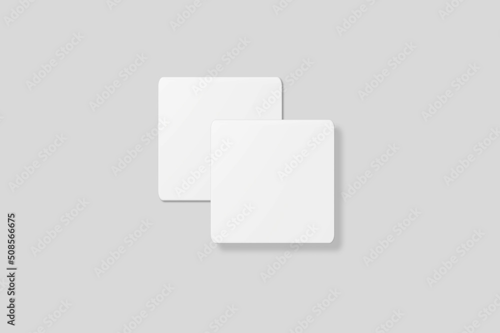 Blank square business card for mockup. 3D Render.
Blank square business card for mockup. 3D Render.