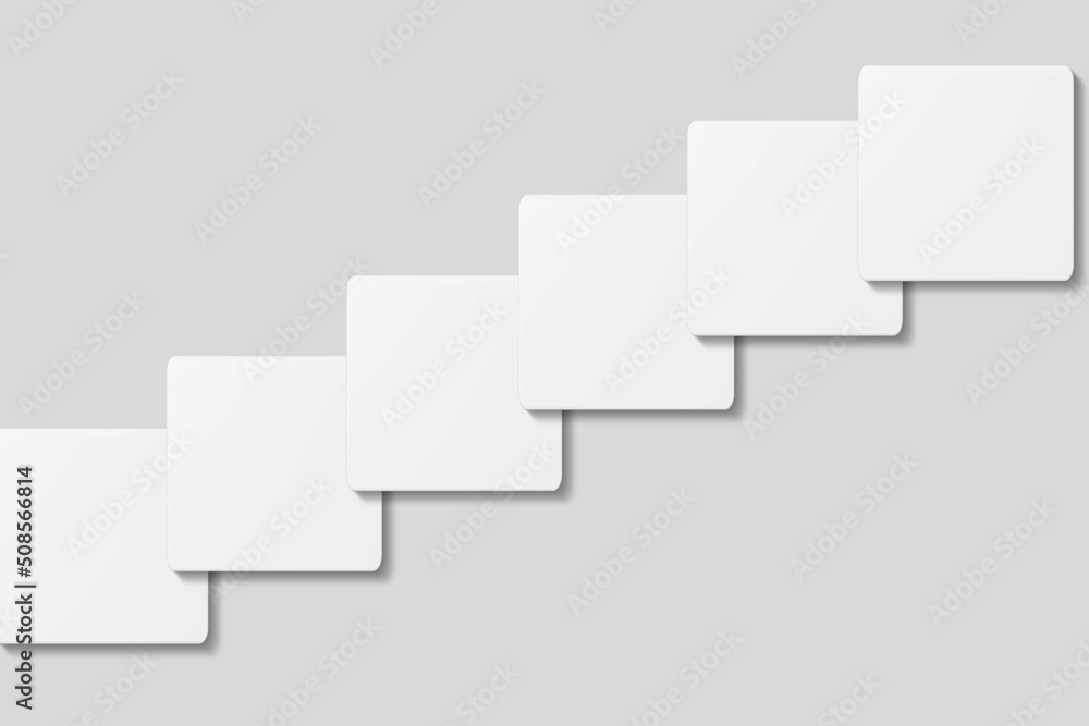 Blank square business card for mockup. 3D Render.
Blank square business card for mockup. 3D Render.