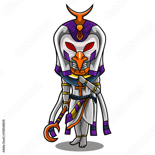 Horus chibi mascot logo design