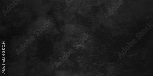 Abstract background with black wall surface, black stucco texture .Dark wall texture background for design. Black vector background texture, old vintage charcoal gray color paper with watercolor.