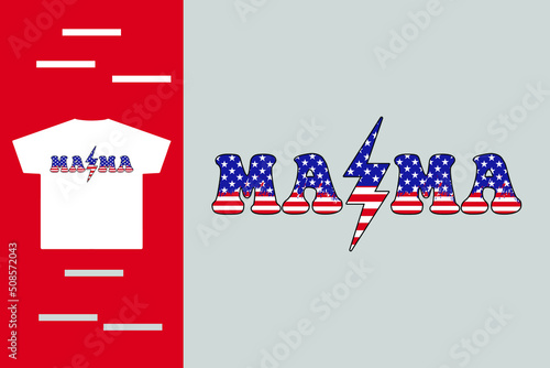 American mama t shirt design 