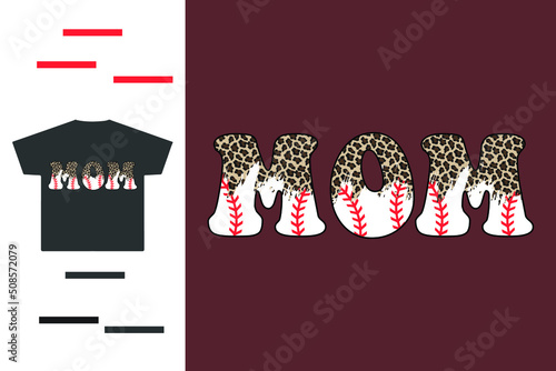 Baseball mama t shirt design 