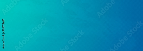Cyan blue gradient background blank. Horizontal banner or wallpaper tamplate. Copy space, place for text, text area. Bright illustration. Space metaverse web 3 technology texture photo