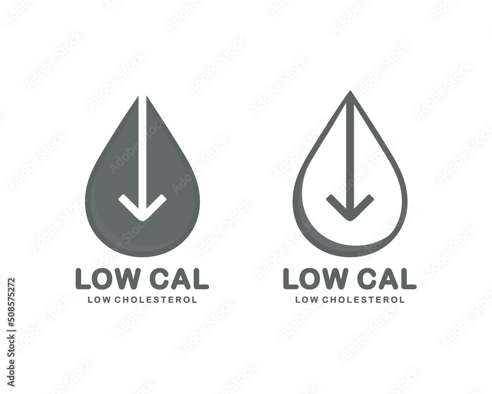Low cholesterol icon. Vector illustration Low cholesterol icon. Vector illustration