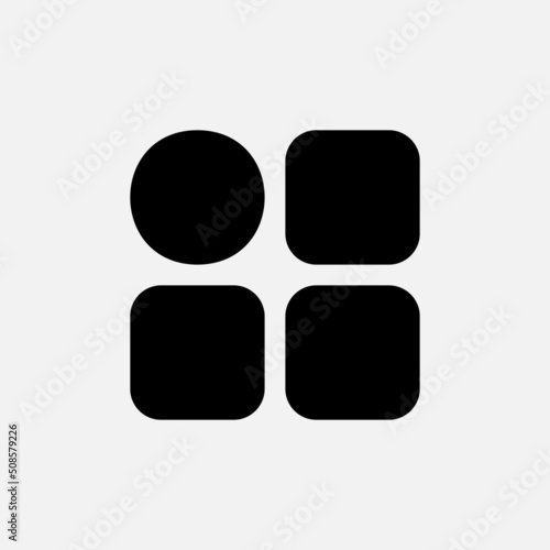 Menu icon in solid style about essentials, use for website mobile app presentation