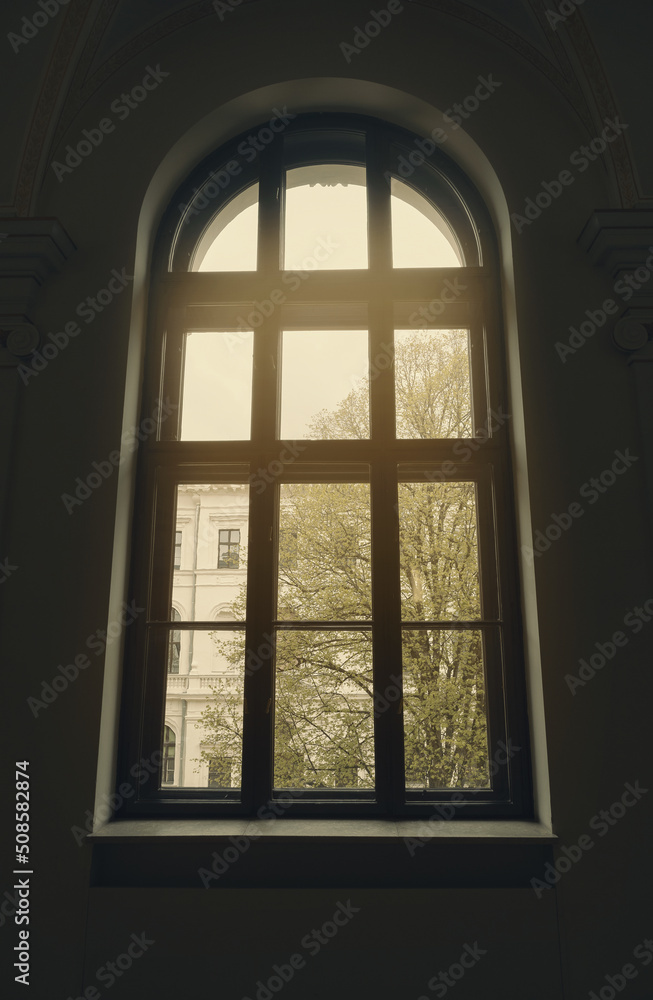 Fototapeta premium Big Hall Window During Day