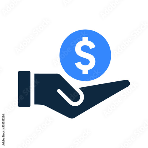 Payment  pay out  spend money icon. Simple editable vector illustration.