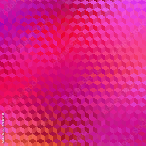 Geometric seamless pattern of a cubes in low poly style.