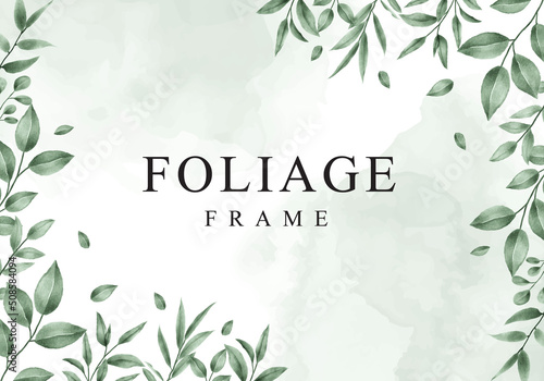 Foliage frame background