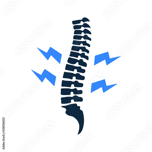 Musculoskeletal disorders icon. Simple editable vector illustration.