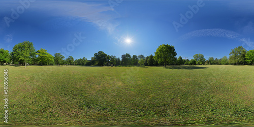 Obraz na płótnie Alwin-Mittasch Park Ludwigshafen 360° x 180° vr environment w salonie