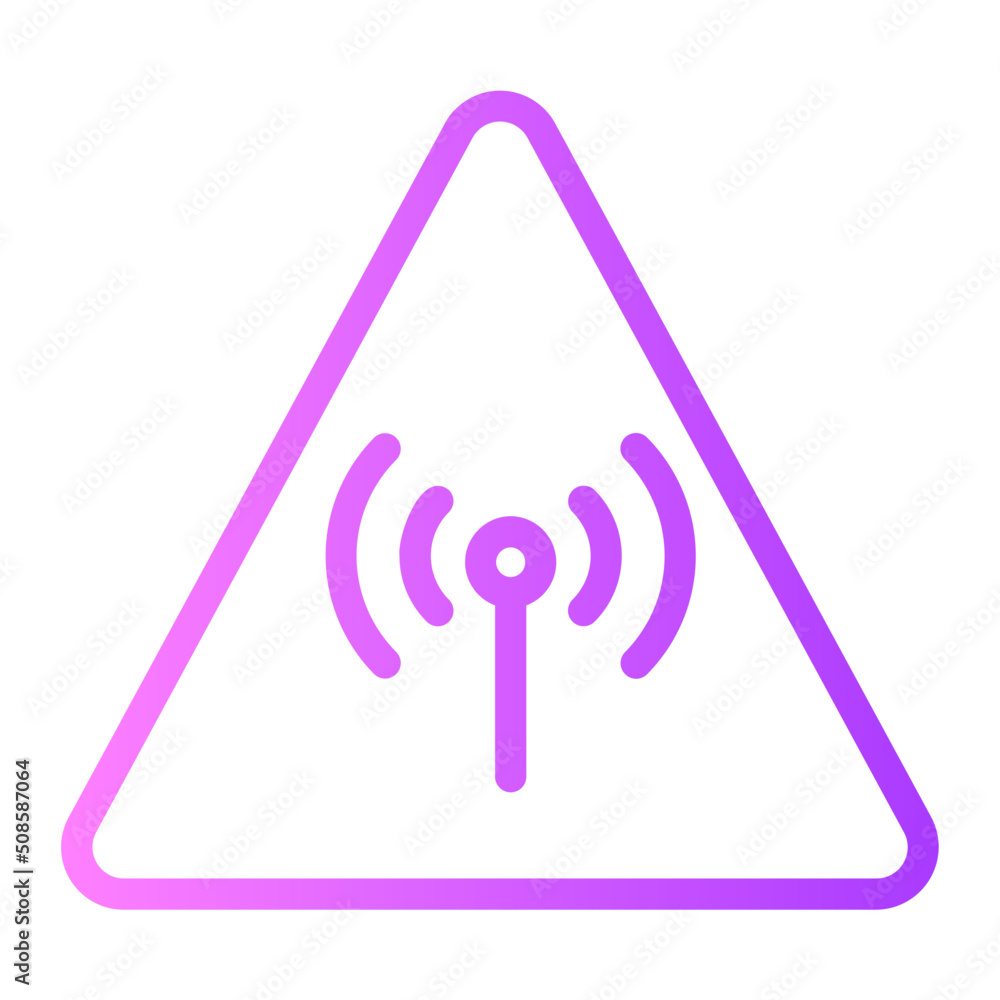 non ionizing radiation gradient icon non ionizing radiation gradient icon