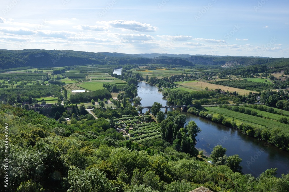 Dordogne seen from Domme in Périgord