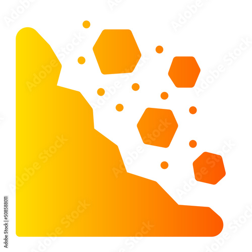 landslide gradient icon