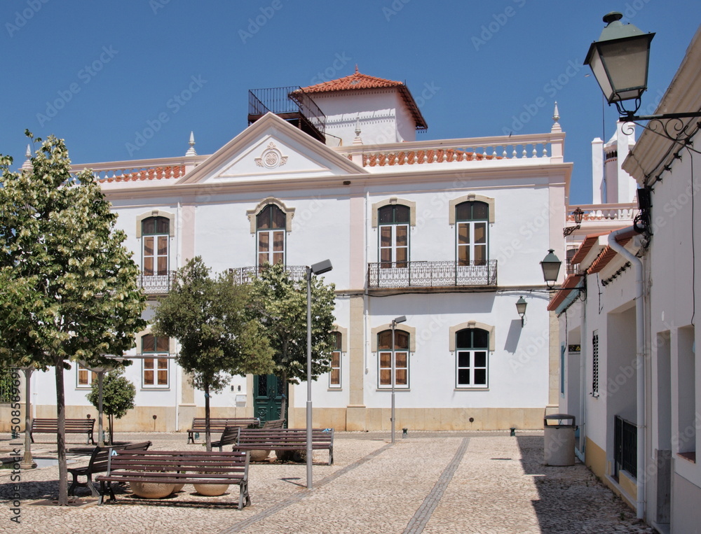 Townhall and public square in Cuba, Alentejo - Portugal