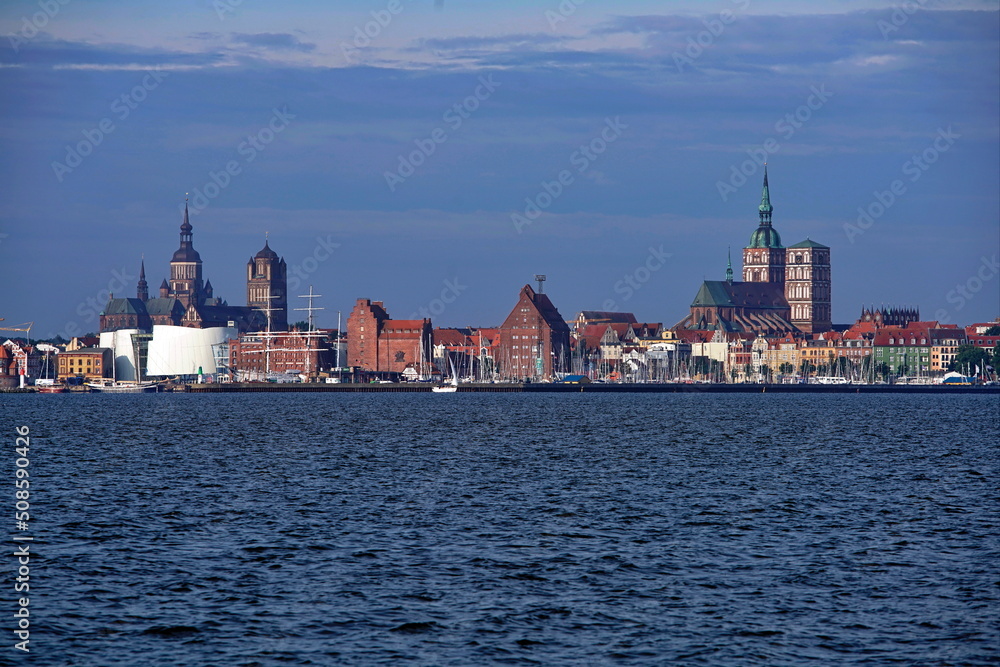 Hansestadt Stralsund Hafen Skyline