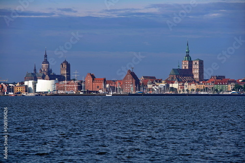 Hansestadt Stralsund Hafen Skyline