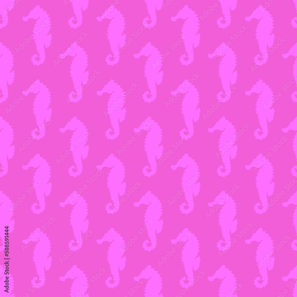 Summer seamless seahorse pattern for fabrics and kids and wrapping paper and textiles and gifts Summer seamless seahorse pattern for fabrics and kids and wrapping paper and textiles and gifts