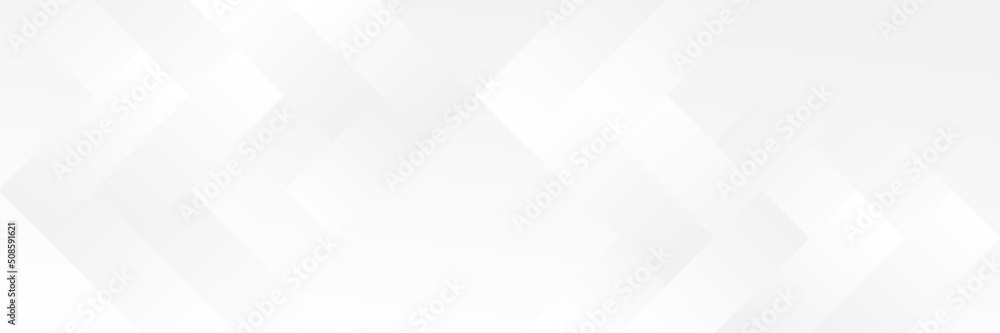Abstract white Geometric banner design background.