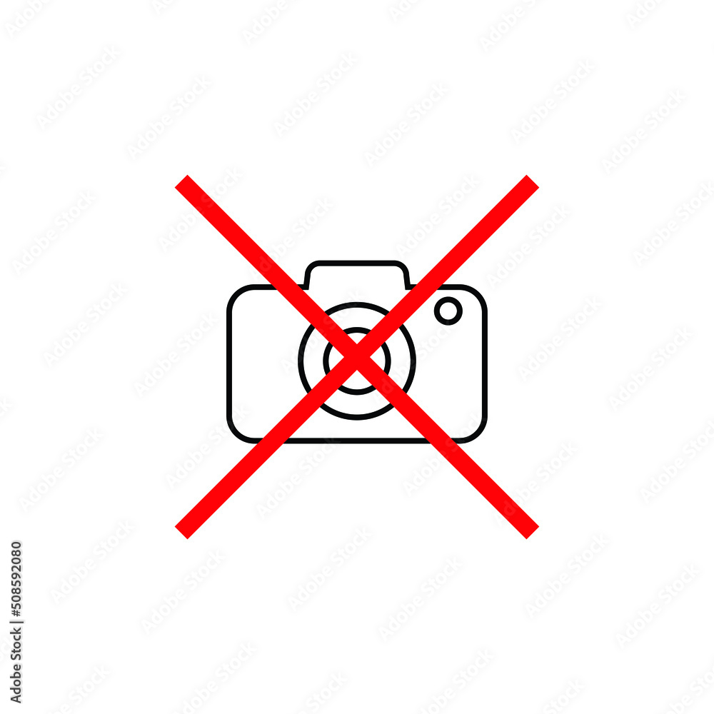 No camera icon design. vector illustration No camera icon design. vector illustration