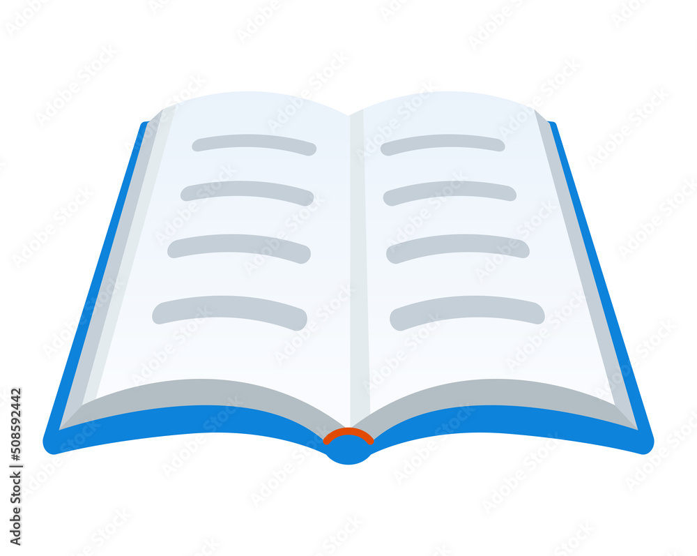 open book flat drawing isolated open book flat drawing isolated