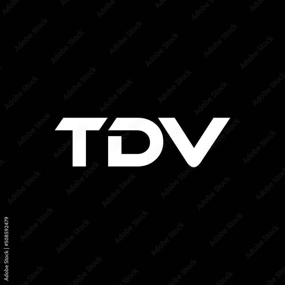 TDV letter logo design with black background in illustrator, vector logo modern alphabet font overlap style. calligraphy designs for logo, Poster, Invitation, etc. TDV letter logo design with black background in illustrator, vector logo modern alphabet font overlap style. calligraphy designs for logo, Poster, Invitation, etc.