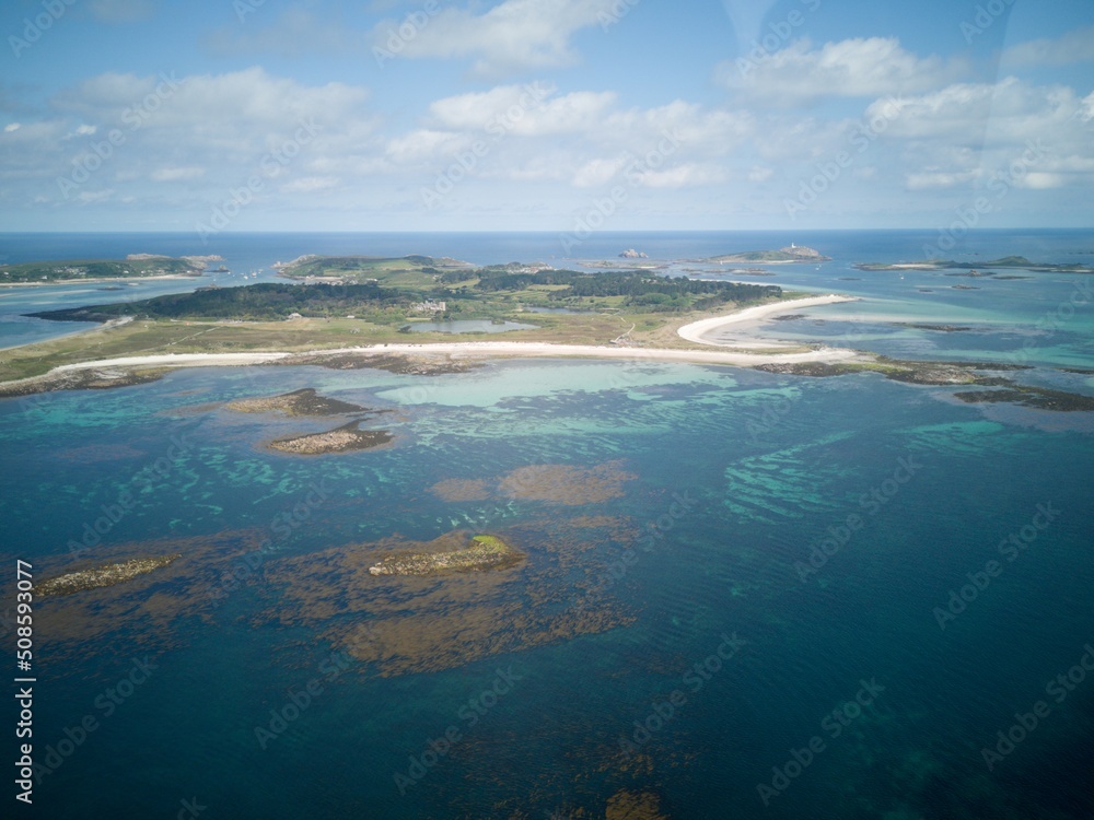 Isles of Scilly cornwall england uk aerial drone 