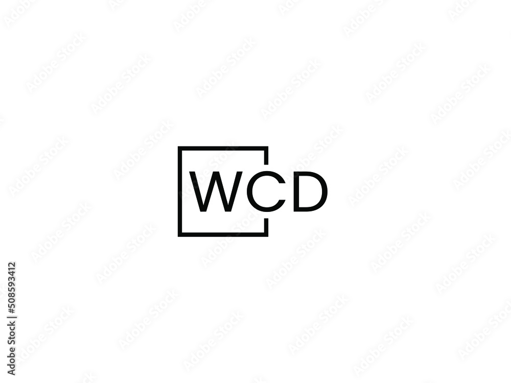 WCD letter initial logo design vector illustration WCD letter initial logo design vector illustration