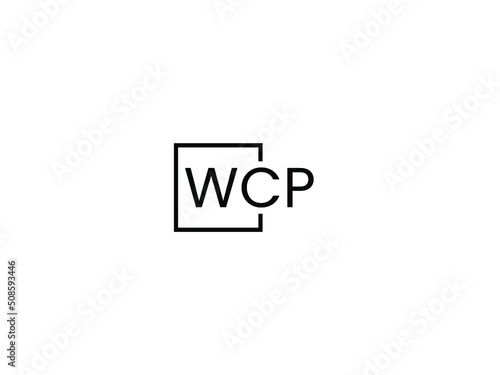 WCP letter initial logo design vector illustration