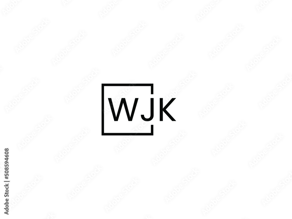 WJK Letter Initial Logo Design Vector Illustration WJK Letter Initial Logo Design Vector Illustration