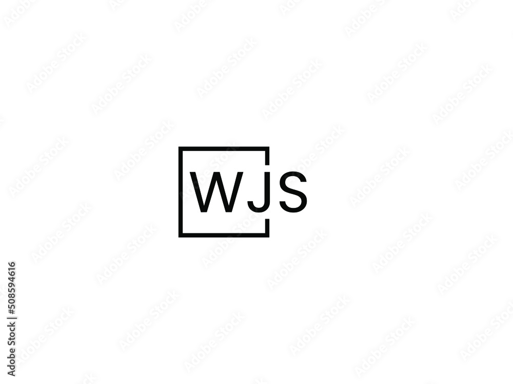WJS Letter Initial Logo Design Vector Illustration WJS Letter Initial Logo Design Vector Illustration